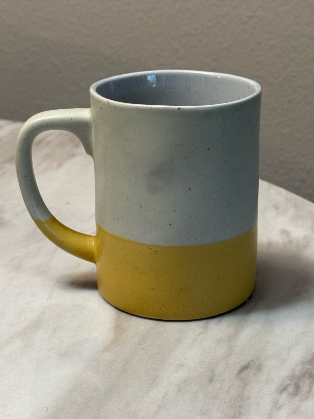 Hearth & Hand with Magnolia Stoneware Colorblock Mug Gray/Yellow 12 oz DW/MW